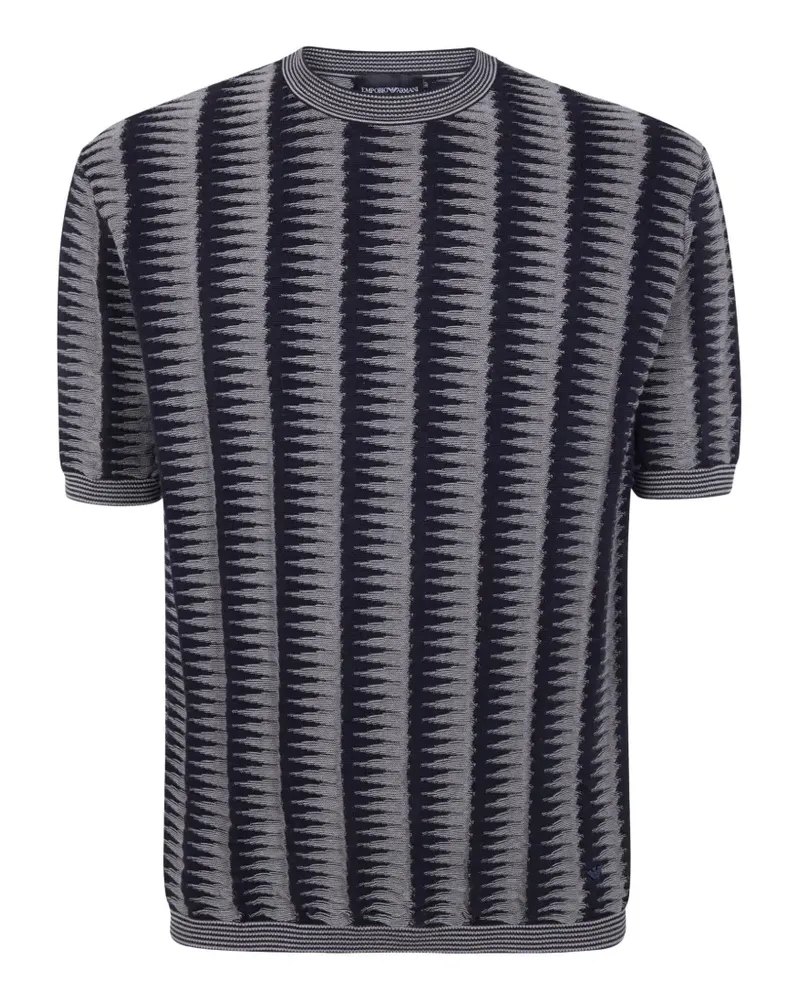 Emporio Armani patterned T-shirt - Blau Blau