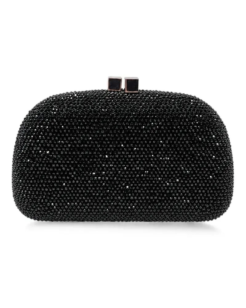Serpui Morna Clutch mit Kristallverzierung - Schwarz Schwarz