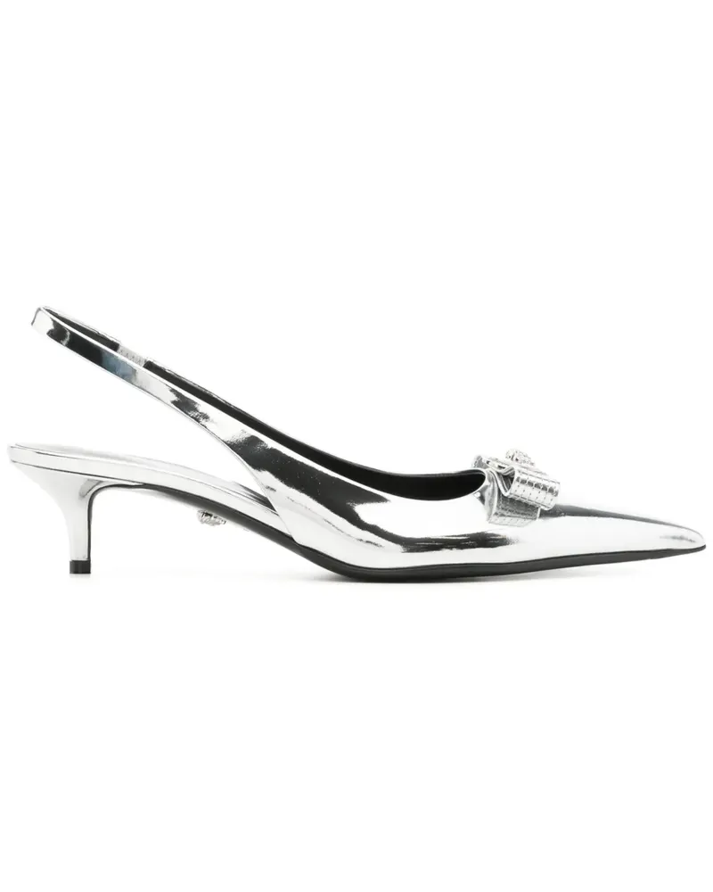 Versace Pumps mit Slingback-Riemen - Silber Silber