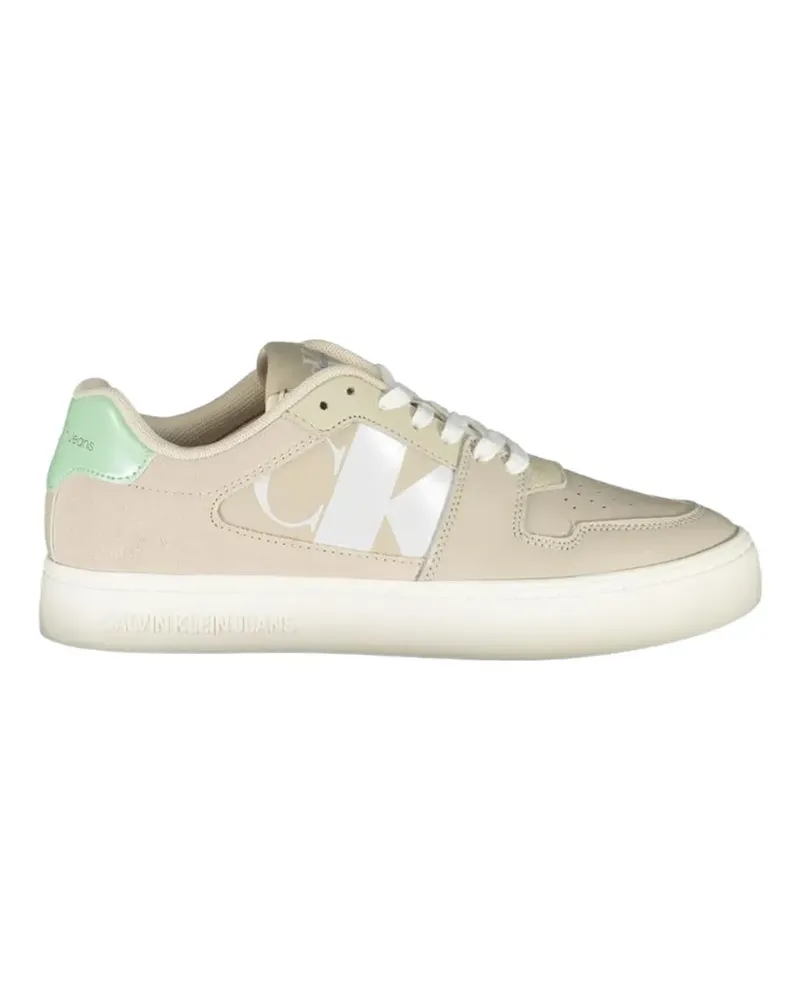 Calvin Klein Kaylee logo-print sneakers - Nude Nude
