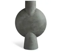 Bubl Sphere Hex Vase - Grau