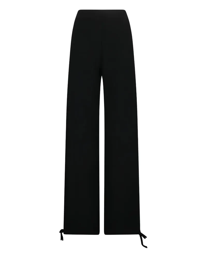 Max Mara Nigeria Hose mit Schleifenverschluss - Schwarz Schwarz