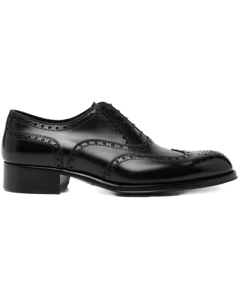 Tom Ford leather oxford shoes - Schwarz Schwarz