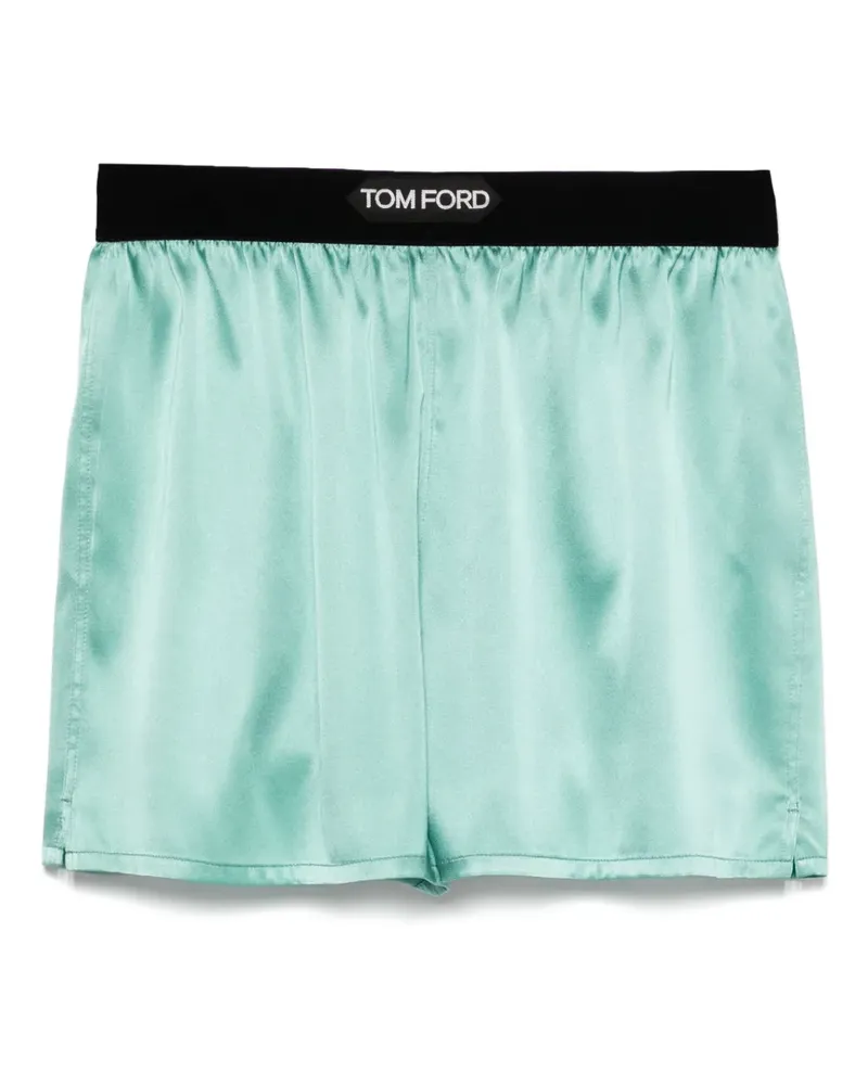 Tom Ford Boxershorts aus Satin - Grün Grün