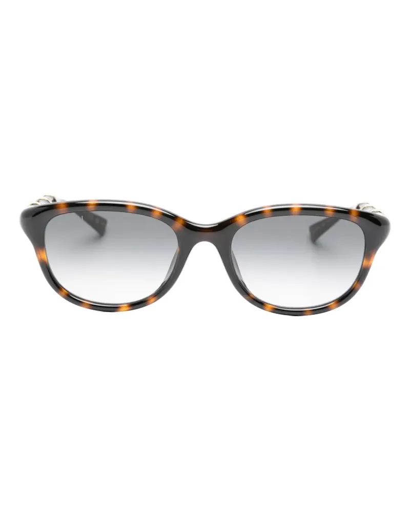 Gucci Bamboo tortoiseshell-effect sunglasses - Braun Braun