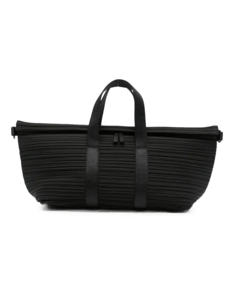Issey Miyake pleated tote bag - Schwarz Schwarz