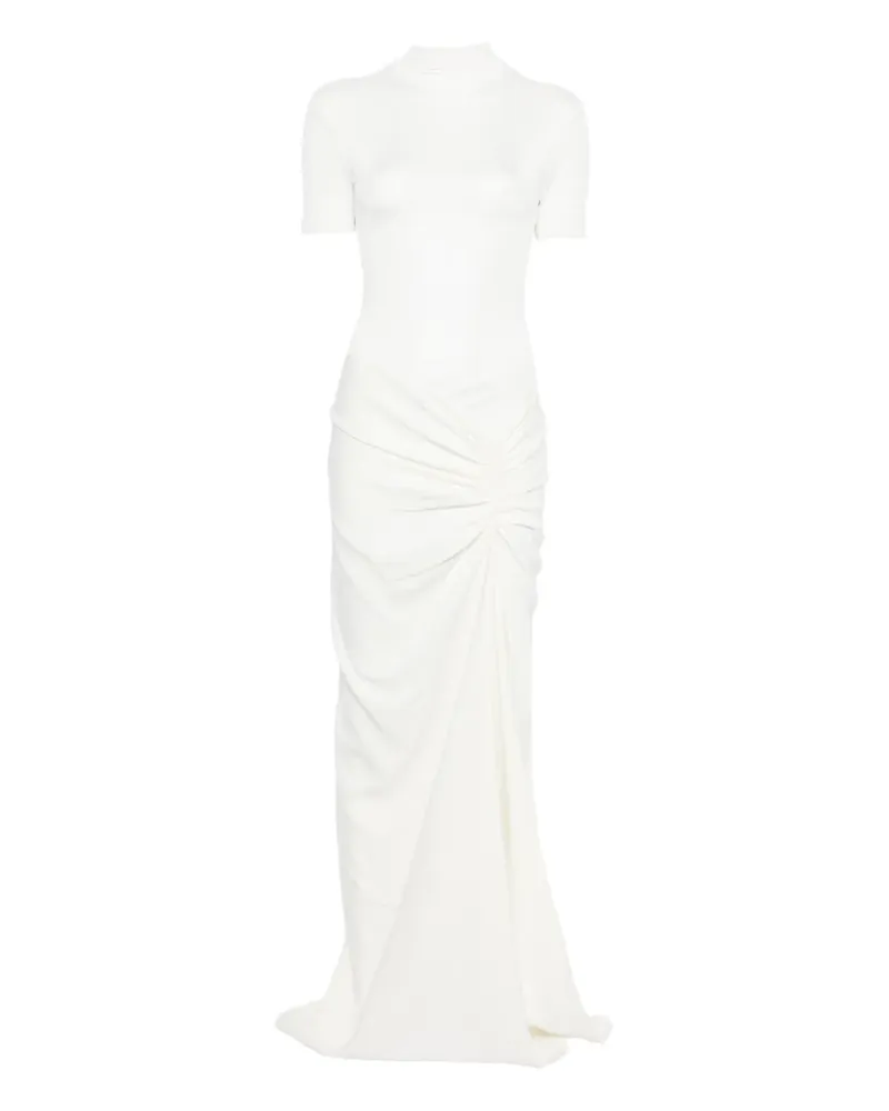 Christopher Esber Fusion draped mock-neck maxi dress - Weiß Weiß