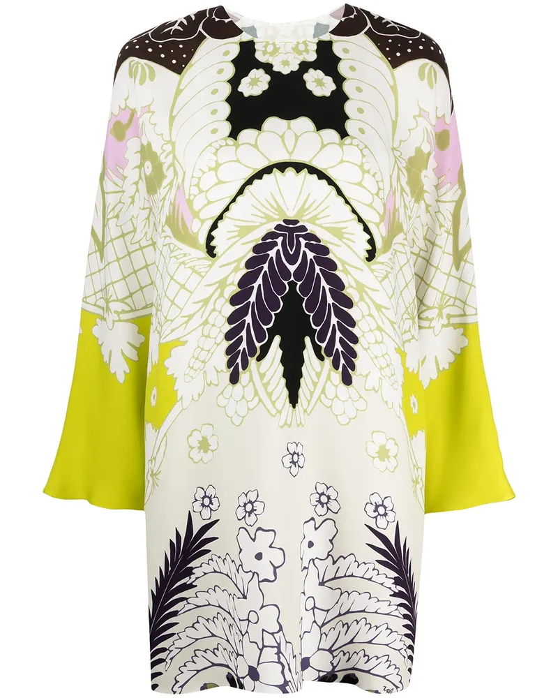 Valentino Garavani Kleid mit abstraktem Print - Grün Grün