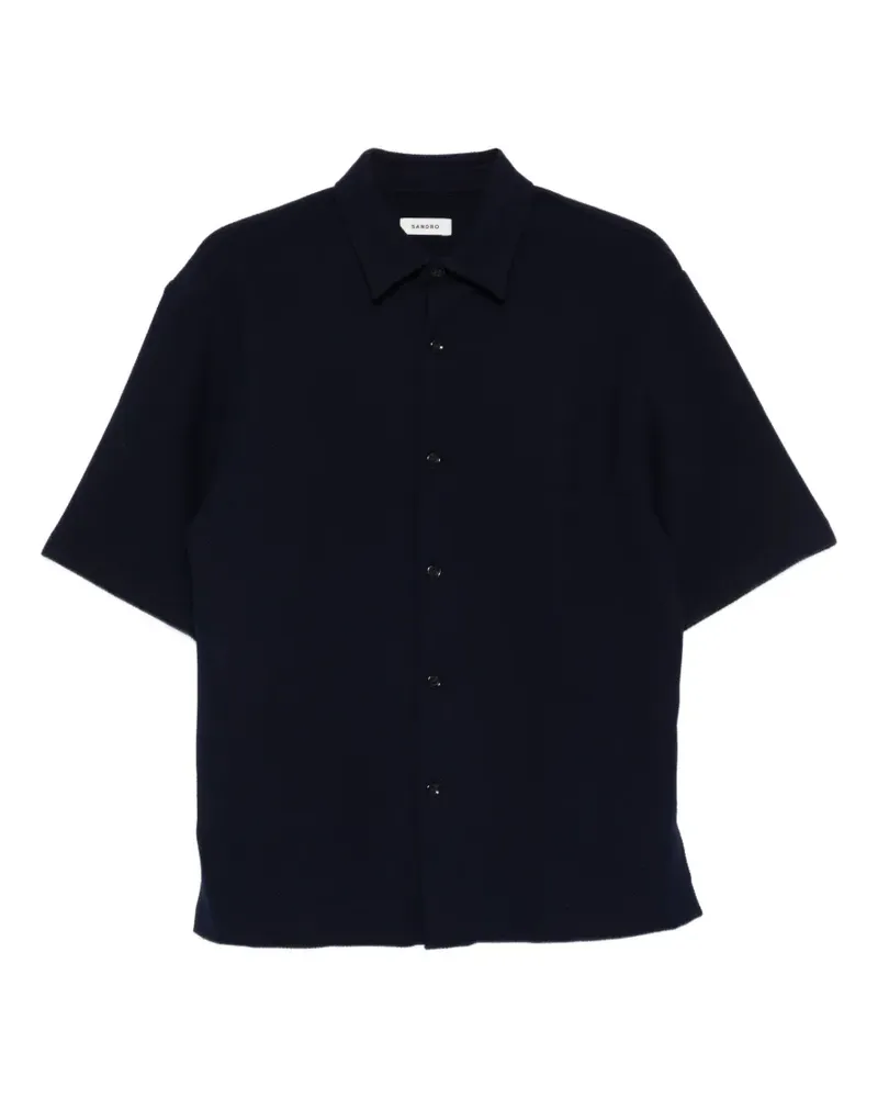 Sandro Weites Hemd - Schwarz Schwarz