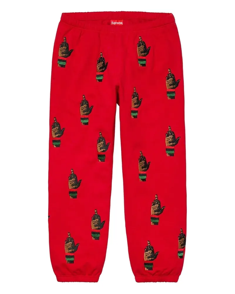 Supreme Being Dead Prez Rbg Jogginghose mit Stickerei - Rot Rot