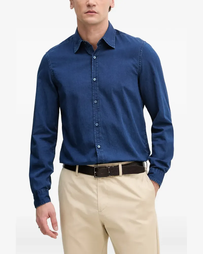 Benetton long-sleeve button-up shirt - Blau Blau