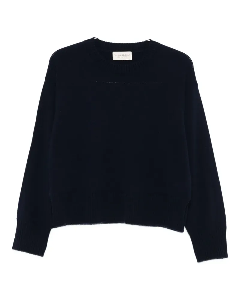 Officine Generale Klassischer Kaschmirpullover - Blau Blau