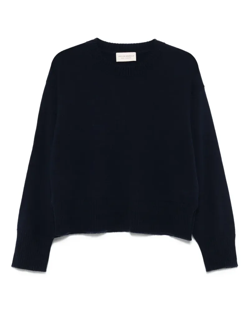 Officine Generale Klassischer Kaschmirpullover - Blau Blau