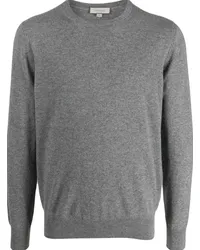 Canali Kaschmirpullover mit rundem Ausschnitt Grau