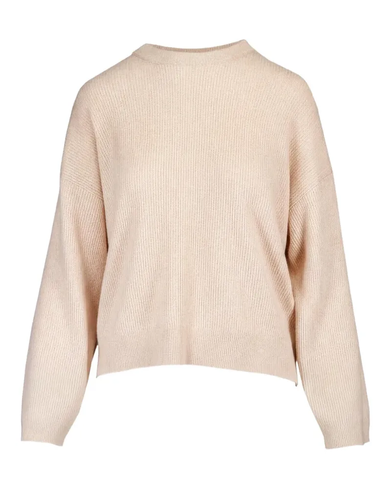 Brunello Cucinelli Gerippter Strickpullover - Nude Nude