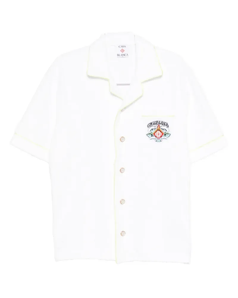 Casablanca Paris Hemd mit Monogramm - Weiß Weiß