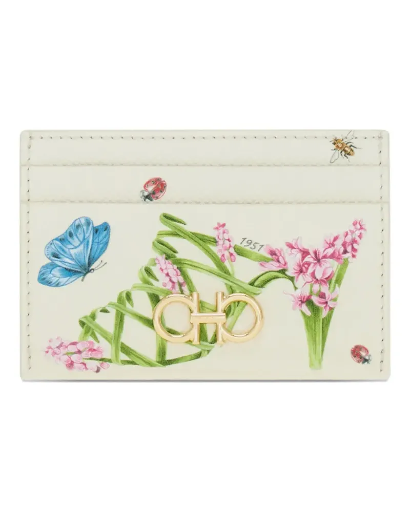 Ferragamo Gancini credit card holder - Nude Nude