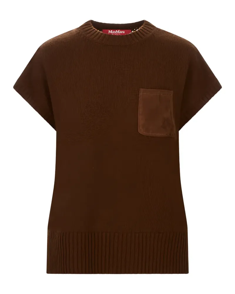 Max Mara open-knit nitted top - Braun Braun