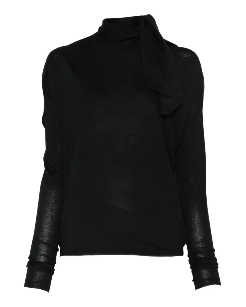 NUDE Pullover mit Cut-Out - Schwarz Schwarz