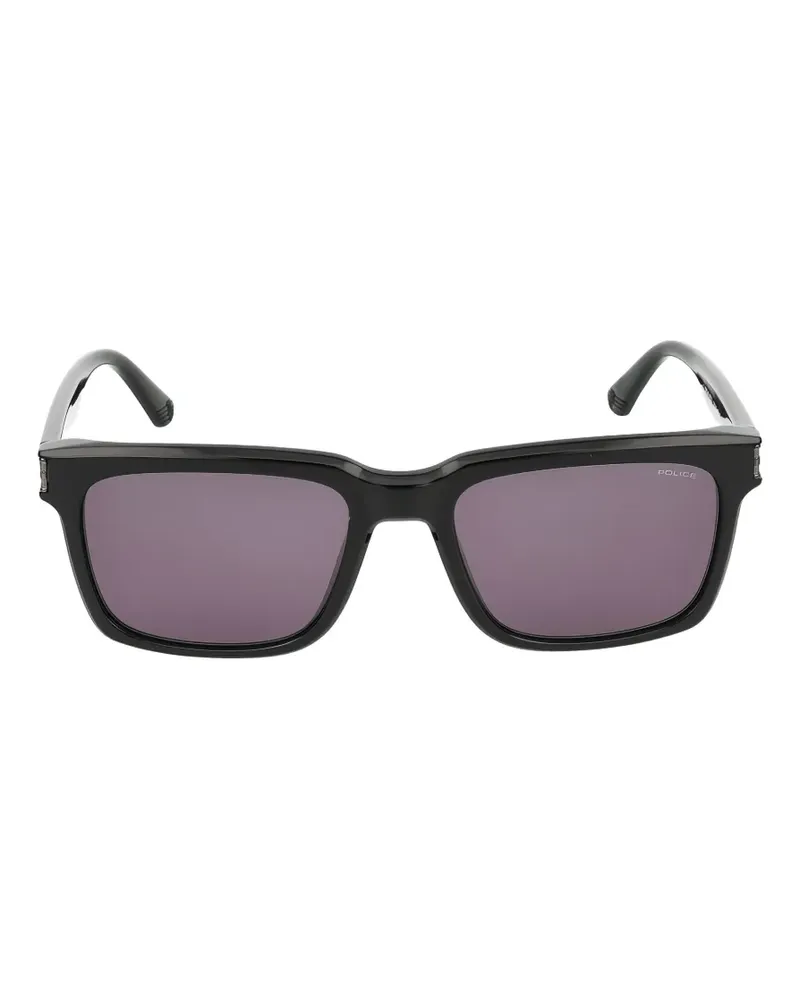 Police rectangle-frame sunglasses - Schwarz Schwarz