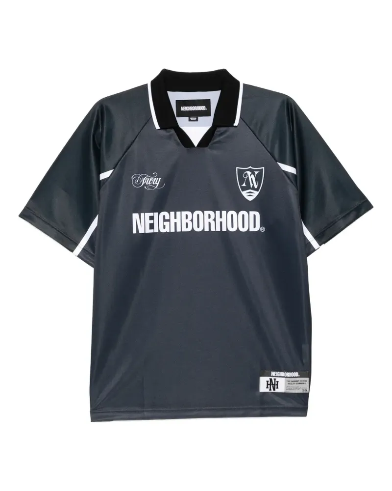 Neighborhood T-Shirt mit V-Ausschnitt - Schwarz Schwarz
