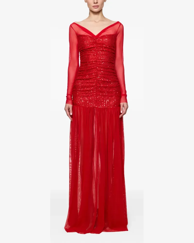 ATU Body Couture Maxikleid mit Pailletten - Rot Rot