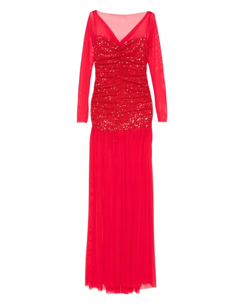 ATU Body Couture Maxikleid mit Pailletten - Rot Rot
