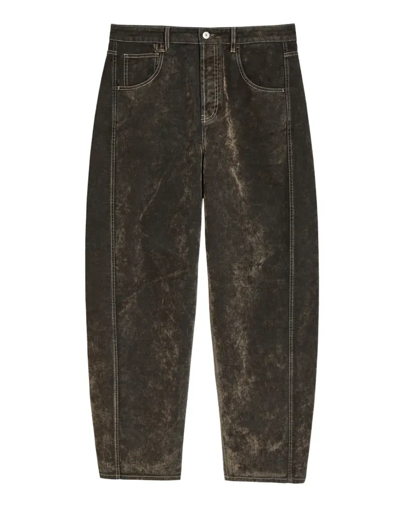 Jacquemus Jeans mit Kontrastnähten - Grün Grün