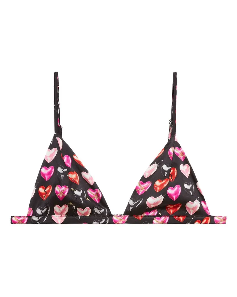 Fleur Du Mal Luxe Triangel-BH - Schwarz Schwarz