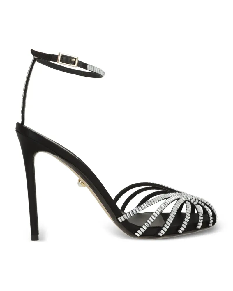 Alevì Sandalen mit Kristallen - Schwarz Schwarz