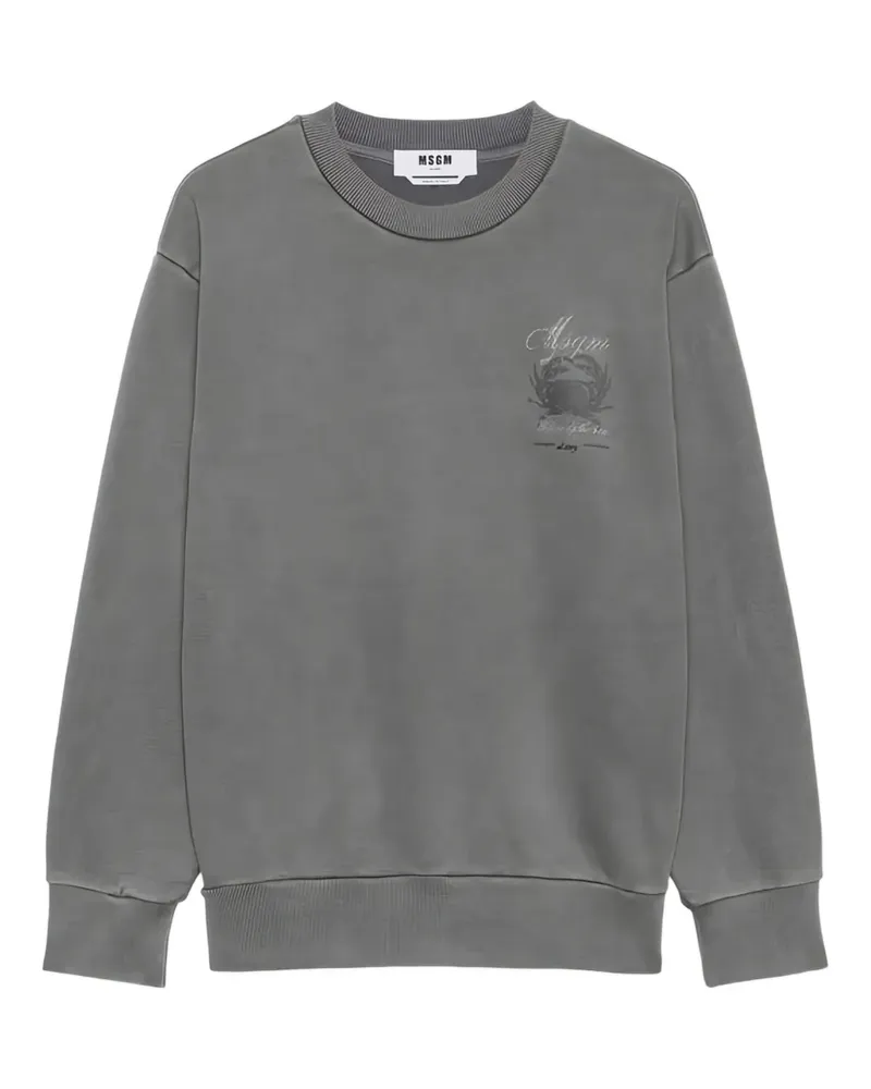 MSGM graphic-print sweatshirt - Grau Grau
