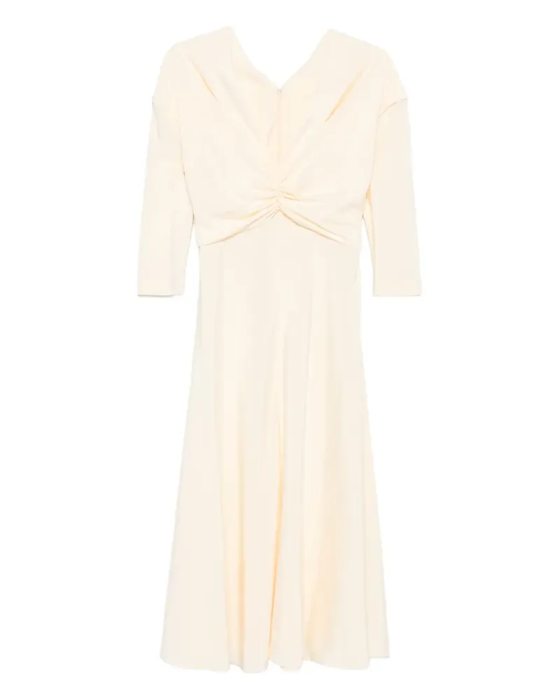 Alberta Ferretti Midikleid aus Seide - Gelb Gelb