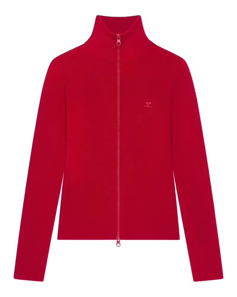 Courrèges Cardigan mit Reißverschluss - Rot Rot