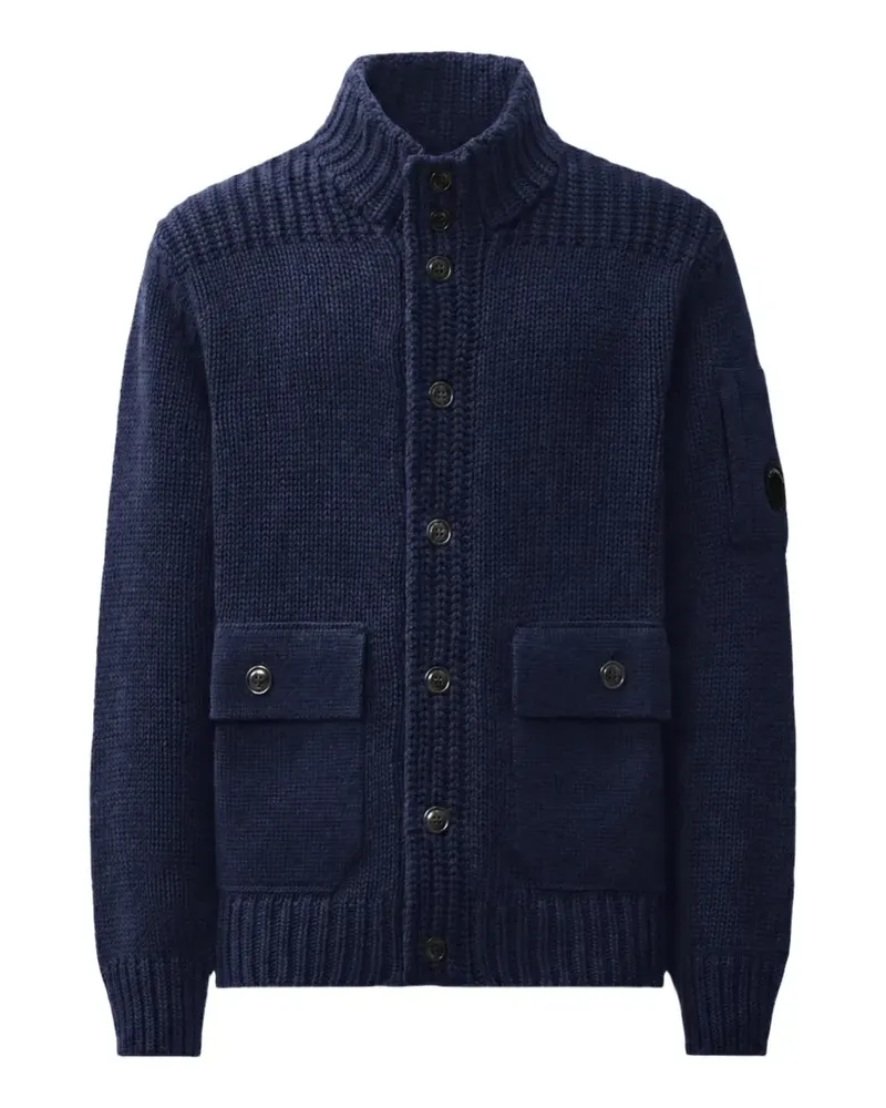 C.P. Company Cardigan mit Linsen-Detail - Blau Blau