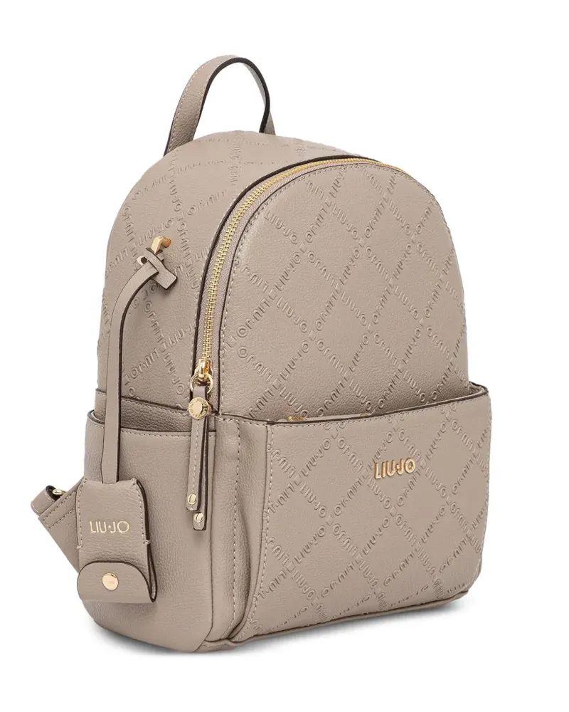 Liu Jo Rucksack mit Logo-Prägung - Nude Nude