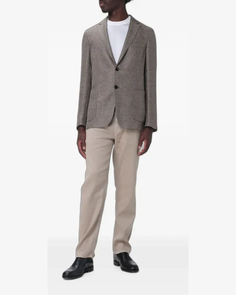 Ermenegildo Zegna single-breasted blazer - Braun Braun
