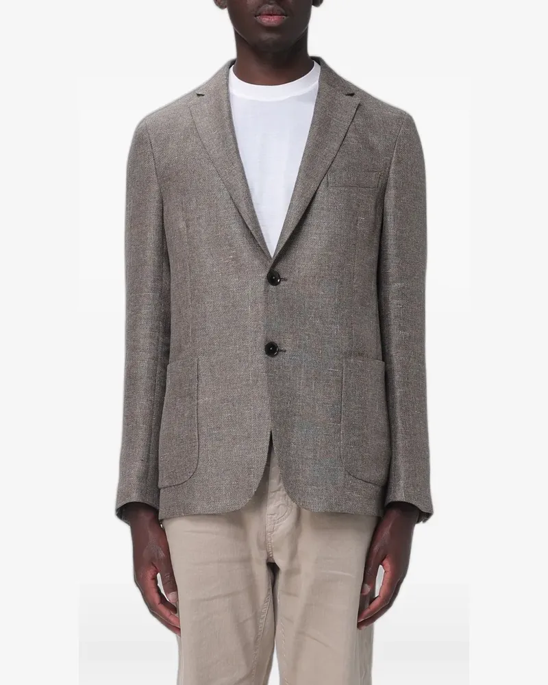 Ermenegildo Zegna single-breasted blazer - Braun Braun