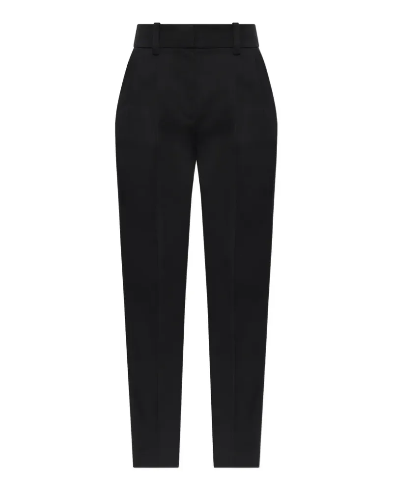 Balmain Hose mit Bundfalten - Schwarz Schwarz