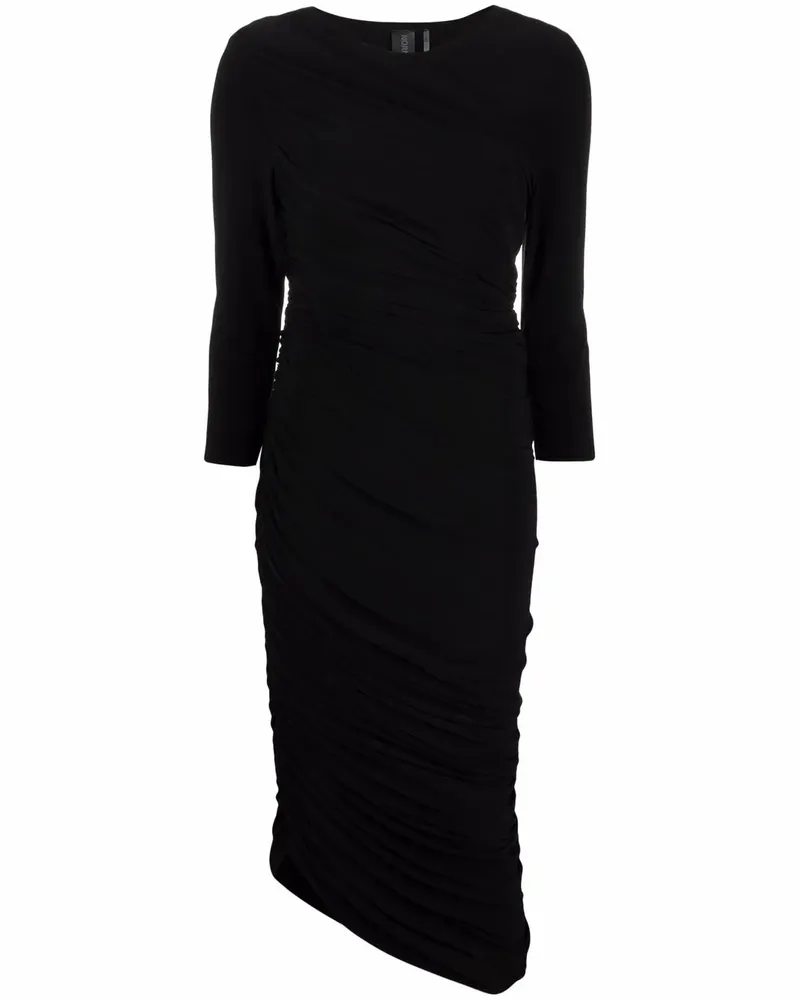 Norma Kamali Drapiertes Kleid - Schwarz Schwarz