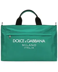 Dolce & Gabbana Schultertasche mit Logo Grün