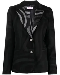 Emilio Pucci Einreihiger Blazer Schwarz