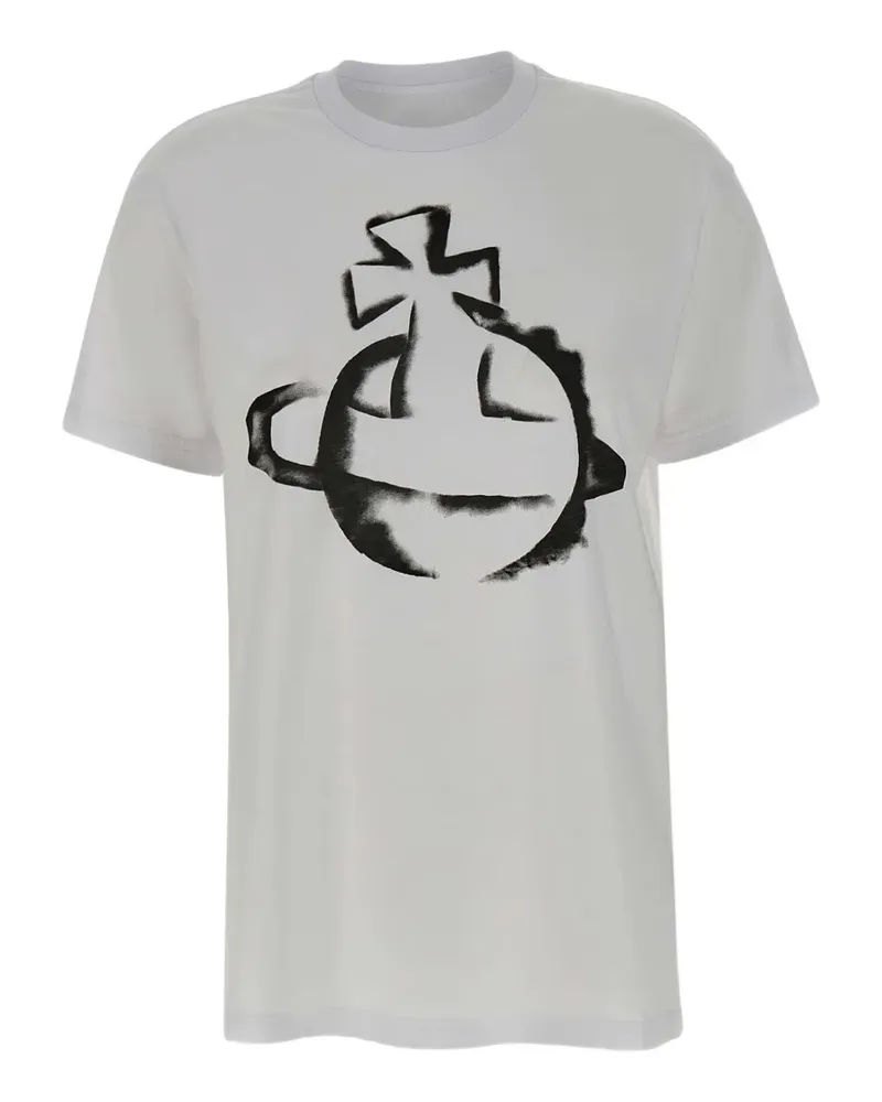 Vivienne Westwood Orb T-Shirt mit Logo-Print - Weiß Weiß