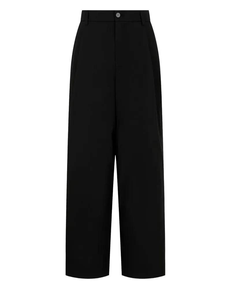 STUDIO TOMBOY Hose mit weitem Bein - Schwarz Schwarz