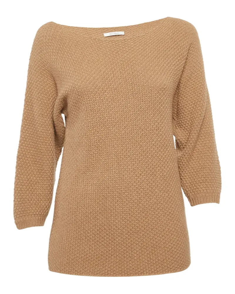 Max Mara boat-neck sweater - Nude Nude