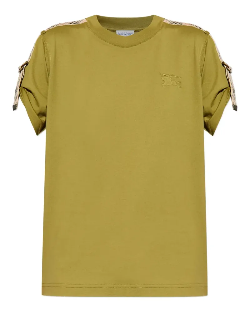Burberry T-Shirt mit Zierband - Grün Grün