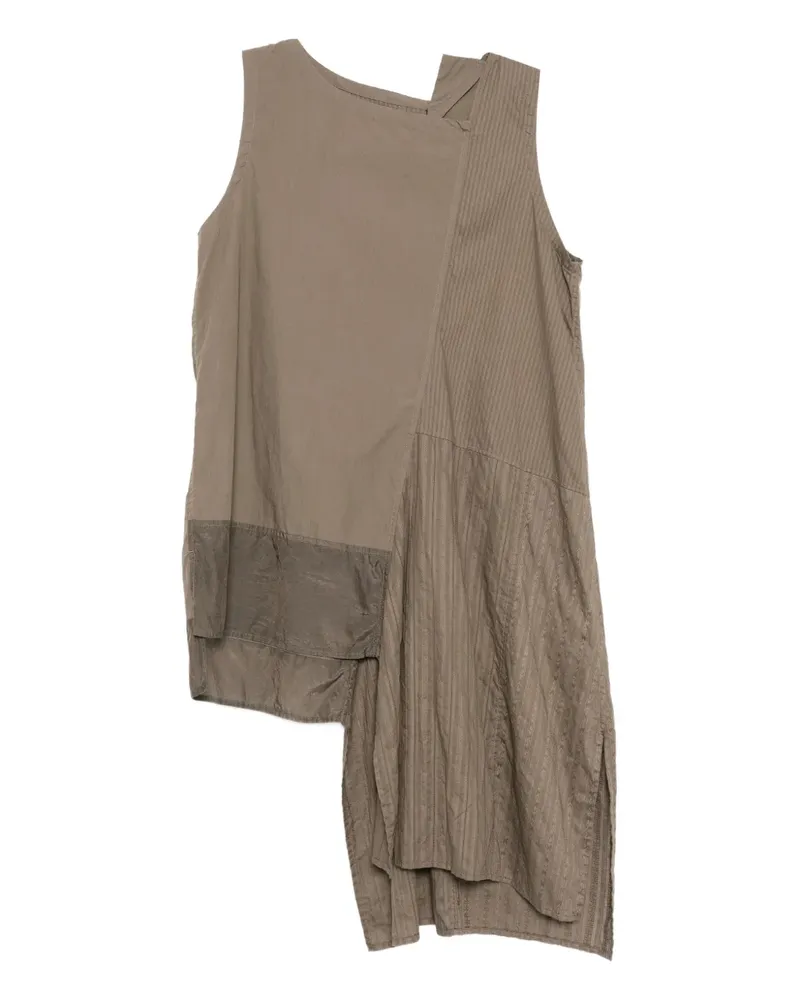 Yohji Yamamoto asymmetric cotton top - Nude Nude