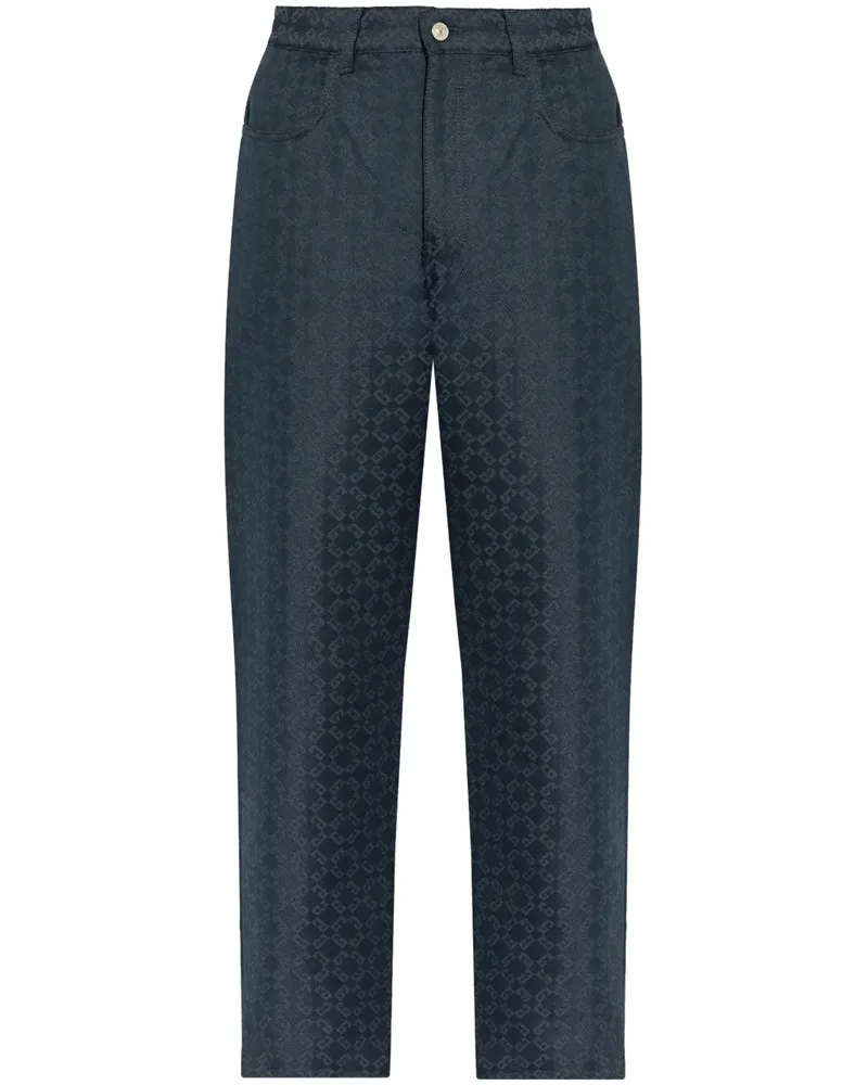 Givenchy Jeans aus glänzendem Monogram 72 Denim - Blau Blau