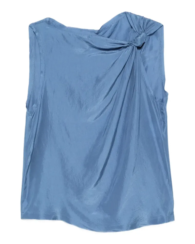 TELA Cody/Hb knotted top - Blau Blau