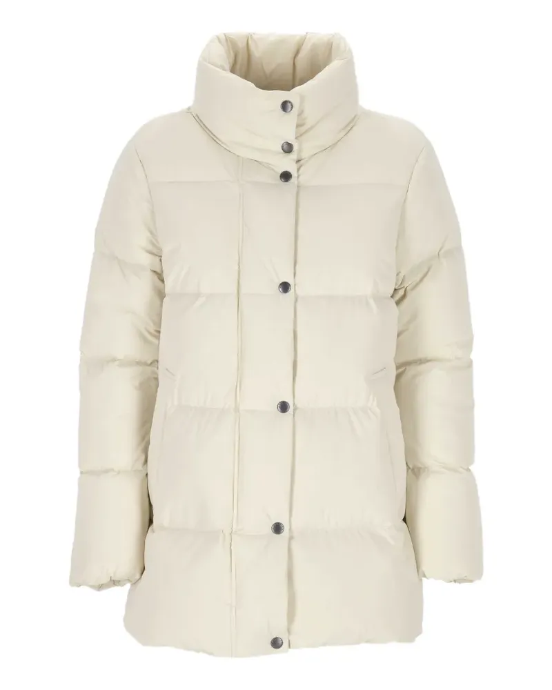 Woolrich quilted high-neck parka coat - Weiß Weiß