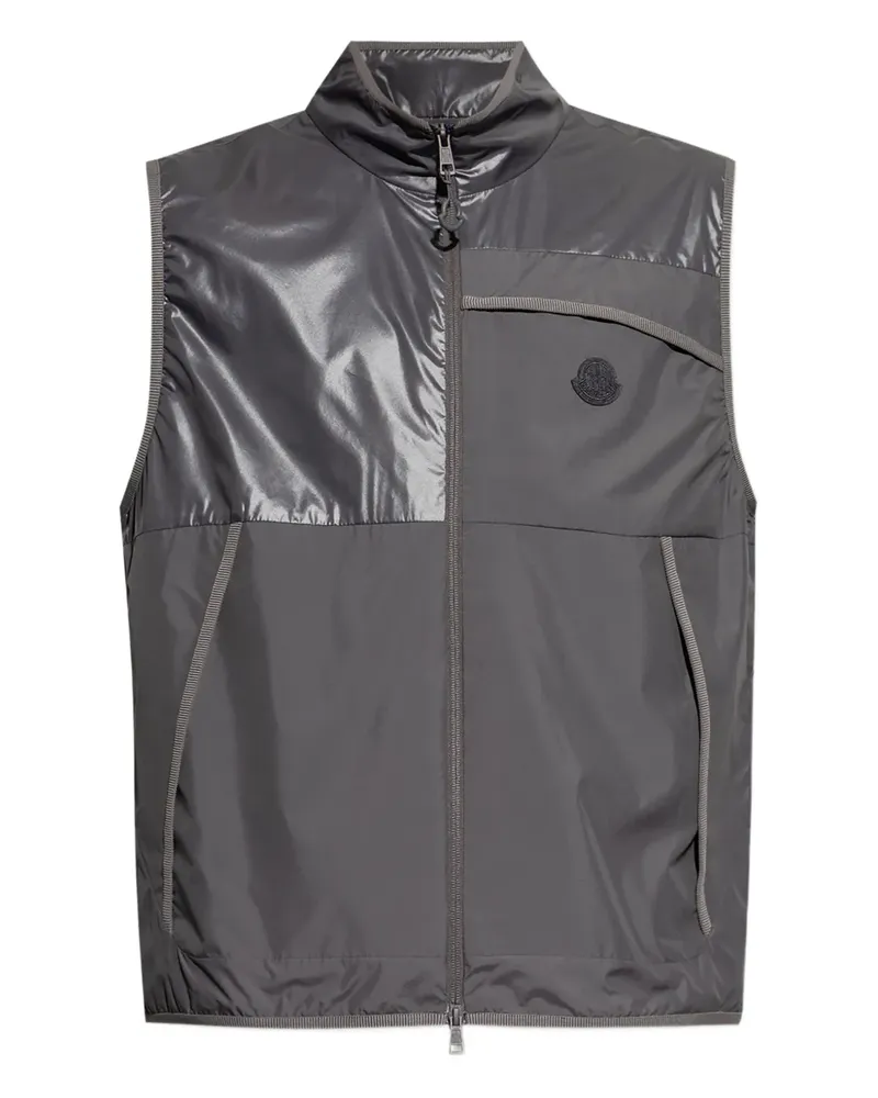 Moncler Epeo Weste mit Logo-Applikation - Grau Grau